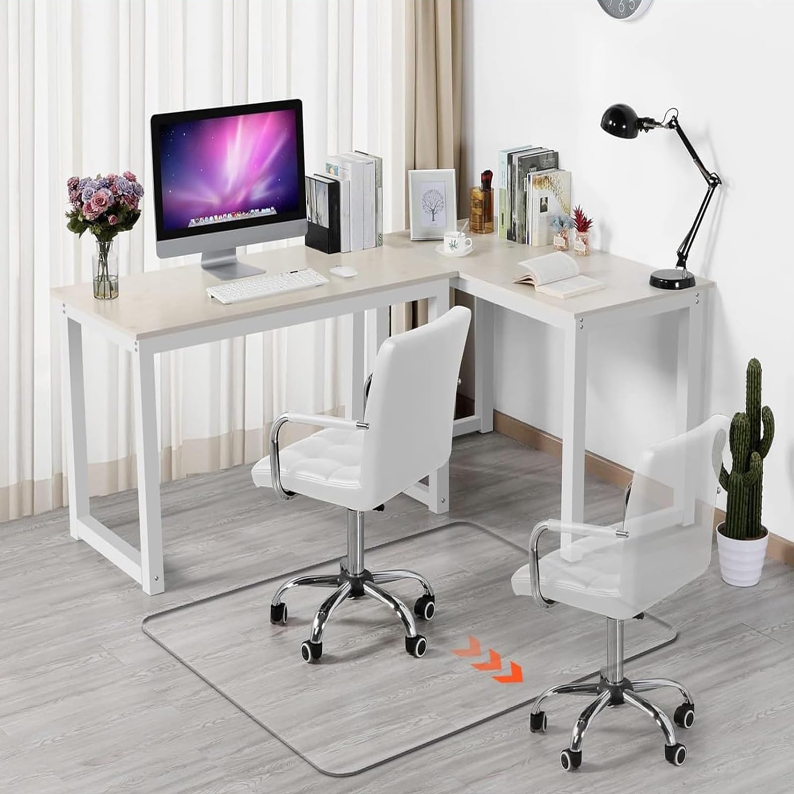 Generico Copritavolo Trasparente, Tovaglia Trasparente1,5, Tappetino da Scrivania in PVC Impermeabile, Sottomano da Scrivania per Ufficio, Casa, Scuola(Transparent,130 cm × 150 cm（ 51'' x 59'' ）)