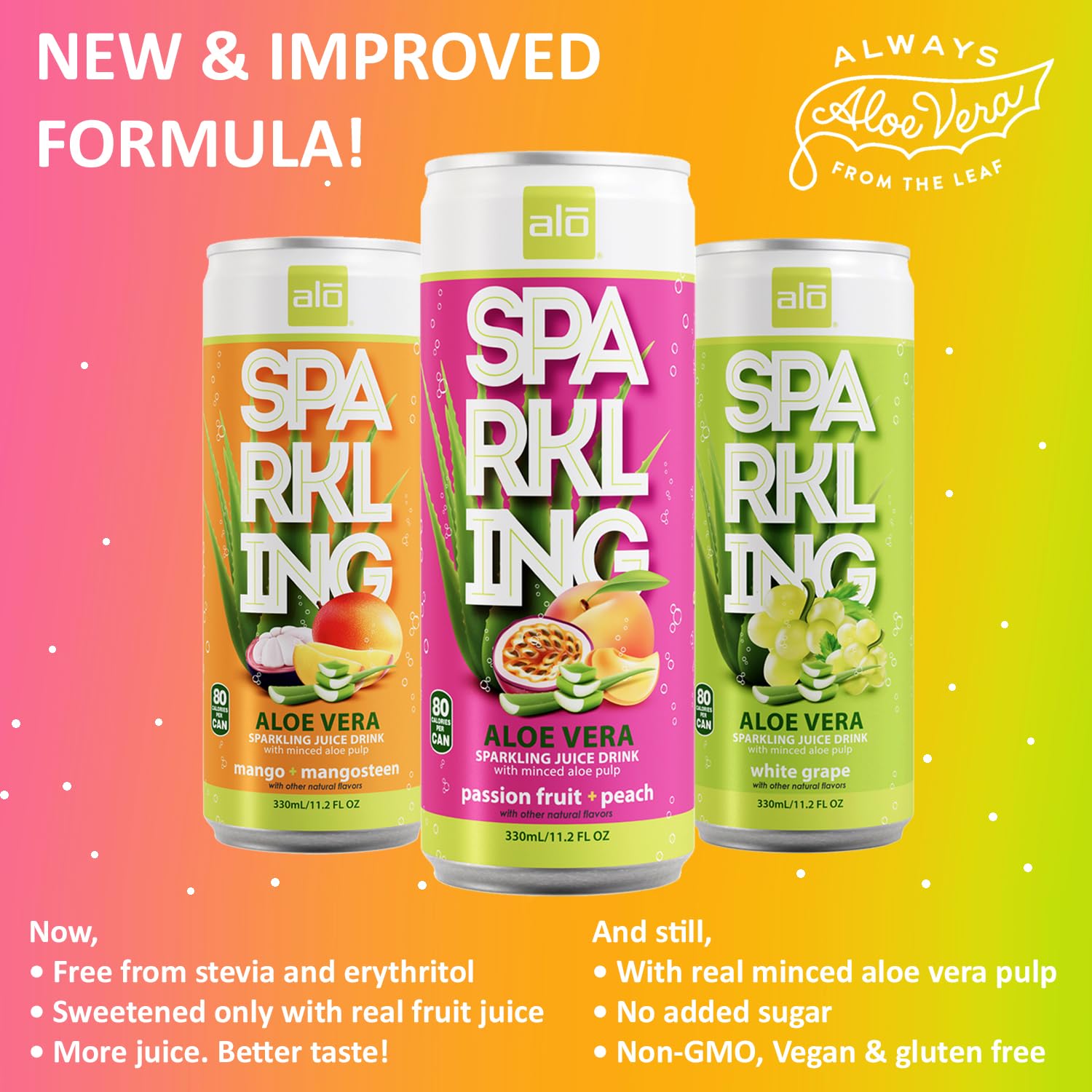 Amazon.com : ALO Sparkling Aloe Vera Juice Drink | 11.2 fl oz