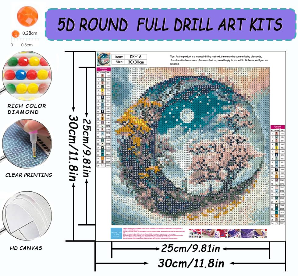 50% Off 5D Moon Tree Diamond Painting Kit for Adults - 12x12 Inch - Image 5