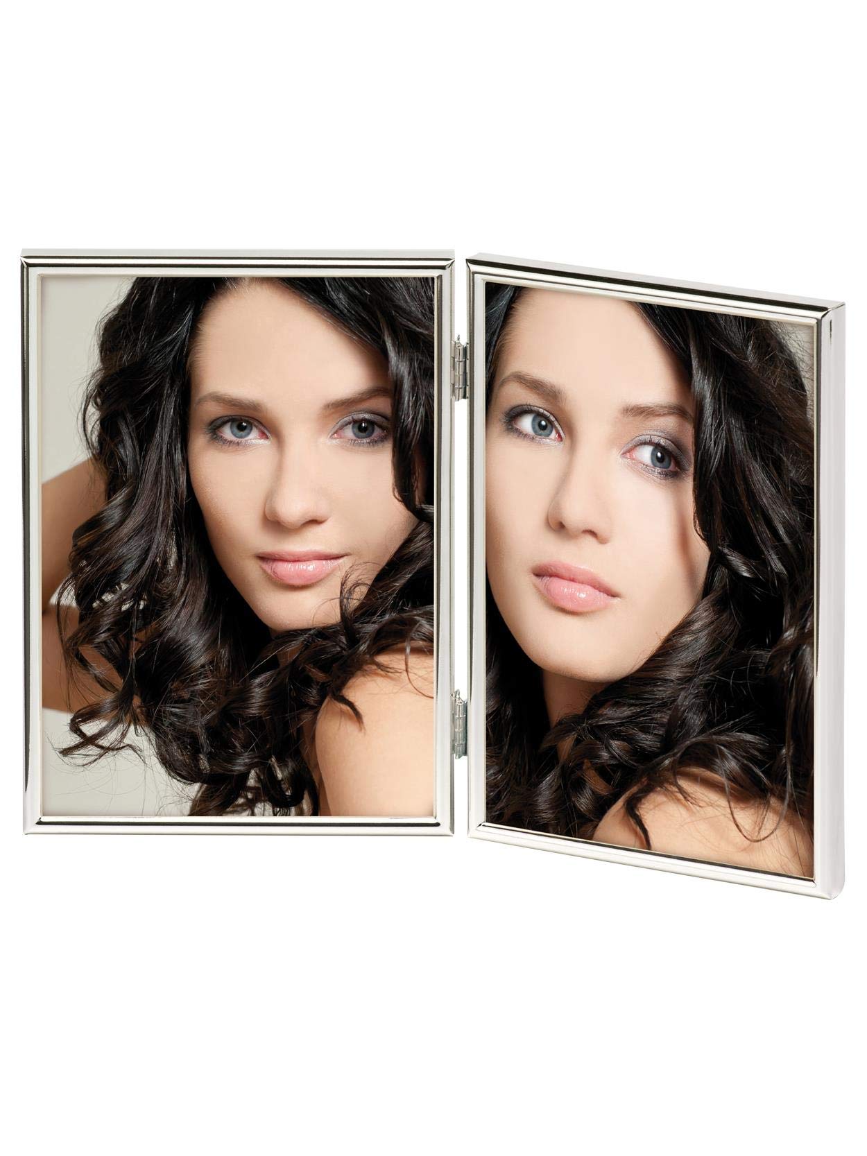 walther design Bilderrahmen silber 2X 13x18 cm Chloe Portraitrahmen WD218S