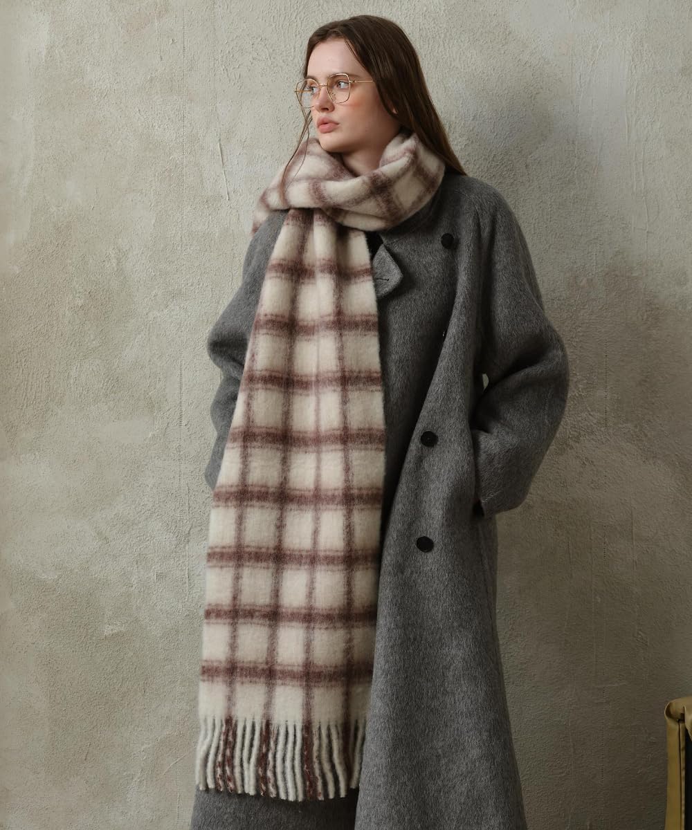 Women Long Plaid Chunky Scarf Oversized Big Thick Soft Blanket Scarf Cold Weather Winter Warm Wrap Shawl Ladies Gifts - Image 6