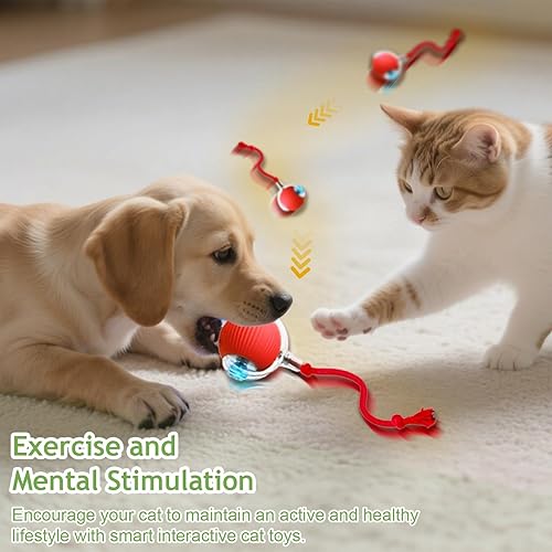 Miniatura 6 de Pelotas interactivas de juguetes para gatos de interior, nueva bola interactiva para perros, bolas activadas por movimiento con movimiento