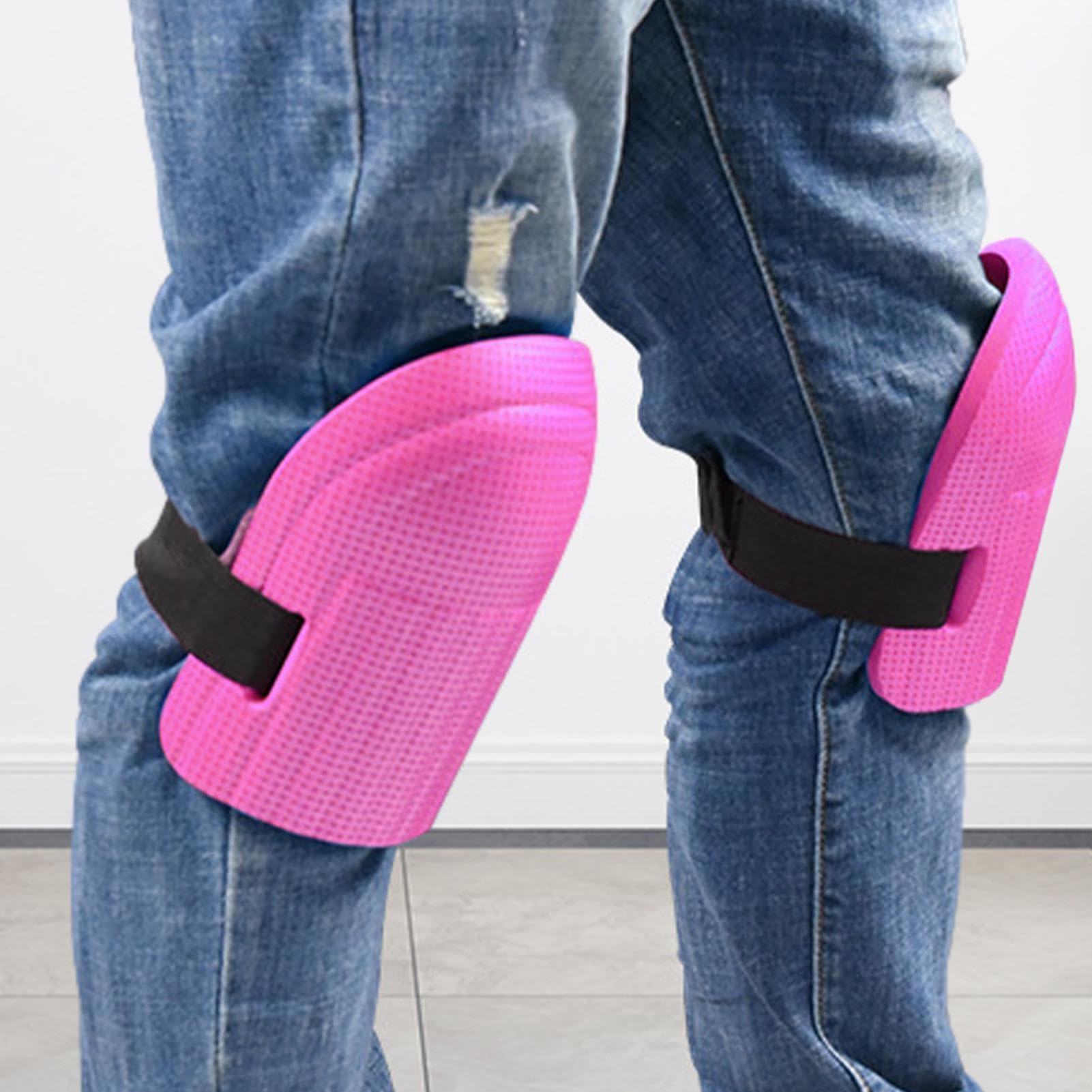 てて様 建設用1ペア滑り止めデザインEVAニーパッドニーブレース(Dark