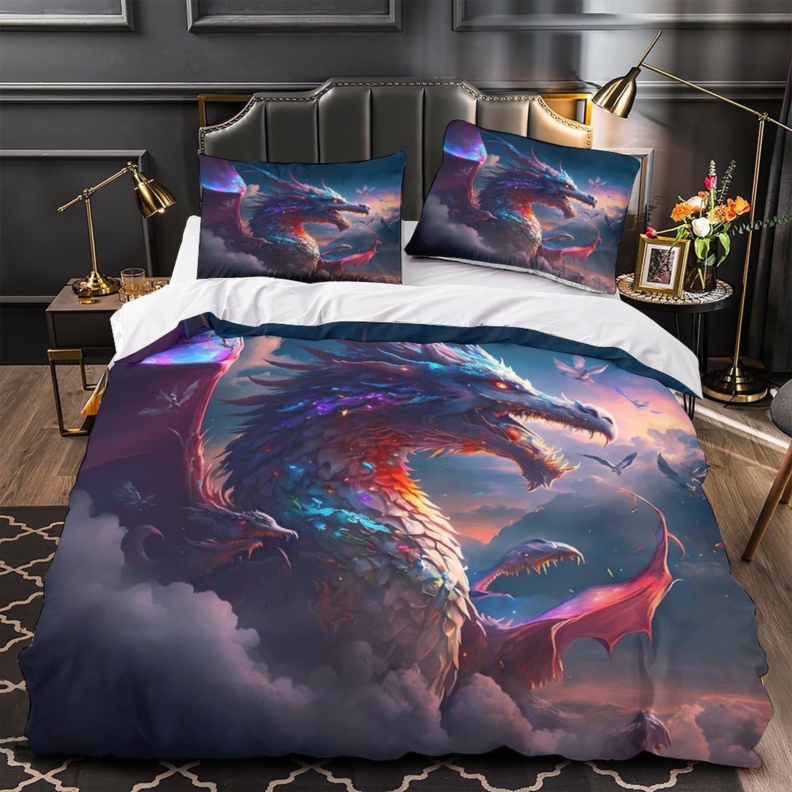 Housse de couette pêche hypoallergénique super douce avec fermeture éclair