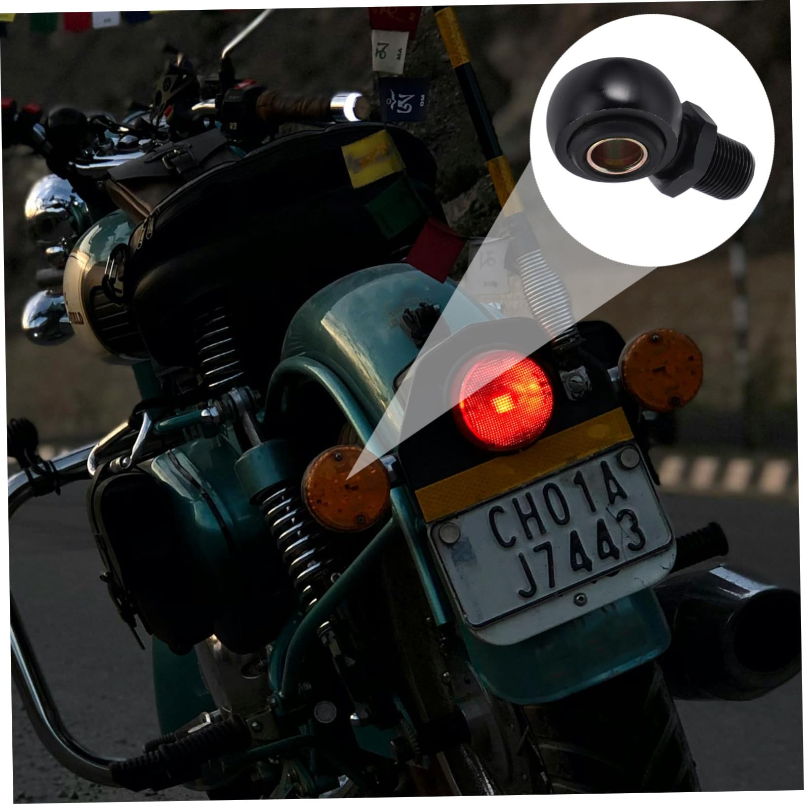 Mikinona Motorcycle Adapter Rear Suspension Mount Round Hole Easy Installation Compatible Various Brands Cost Upgrade for Atv Shocks