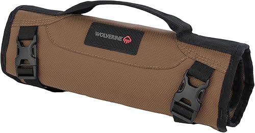 Miniatura 8 de WOLVERINE Tool Bag |Tote | Utility Roll | Durable Nailhead Nylon, Adjustable Straps, and Versatile Pockets Negro