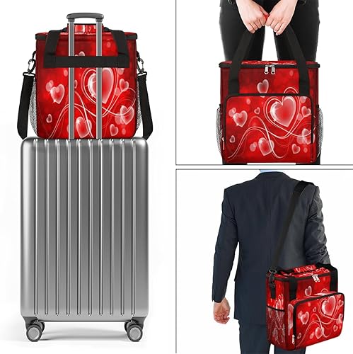 Miniatura 7 de Hearts Love - Cafetera de San Valentín, bolsa de transporte para Keurig K-Mini o K-Mini Plus K-Cup Pods almacenamiento portátil cafetera bolsa de