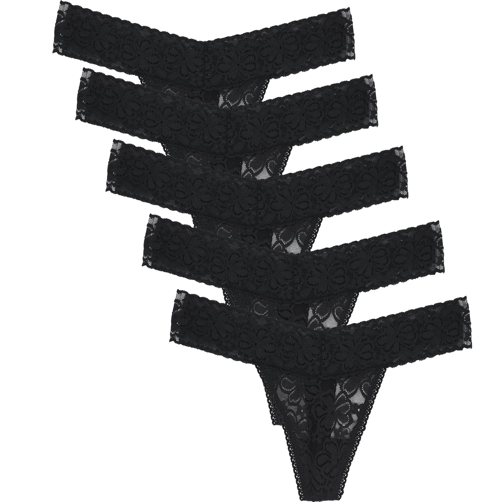 Yuamose Lace Thongs For Women Plus Size Sexy Underwear T Back Stretch Womens Thongs Underwear 5 6 10