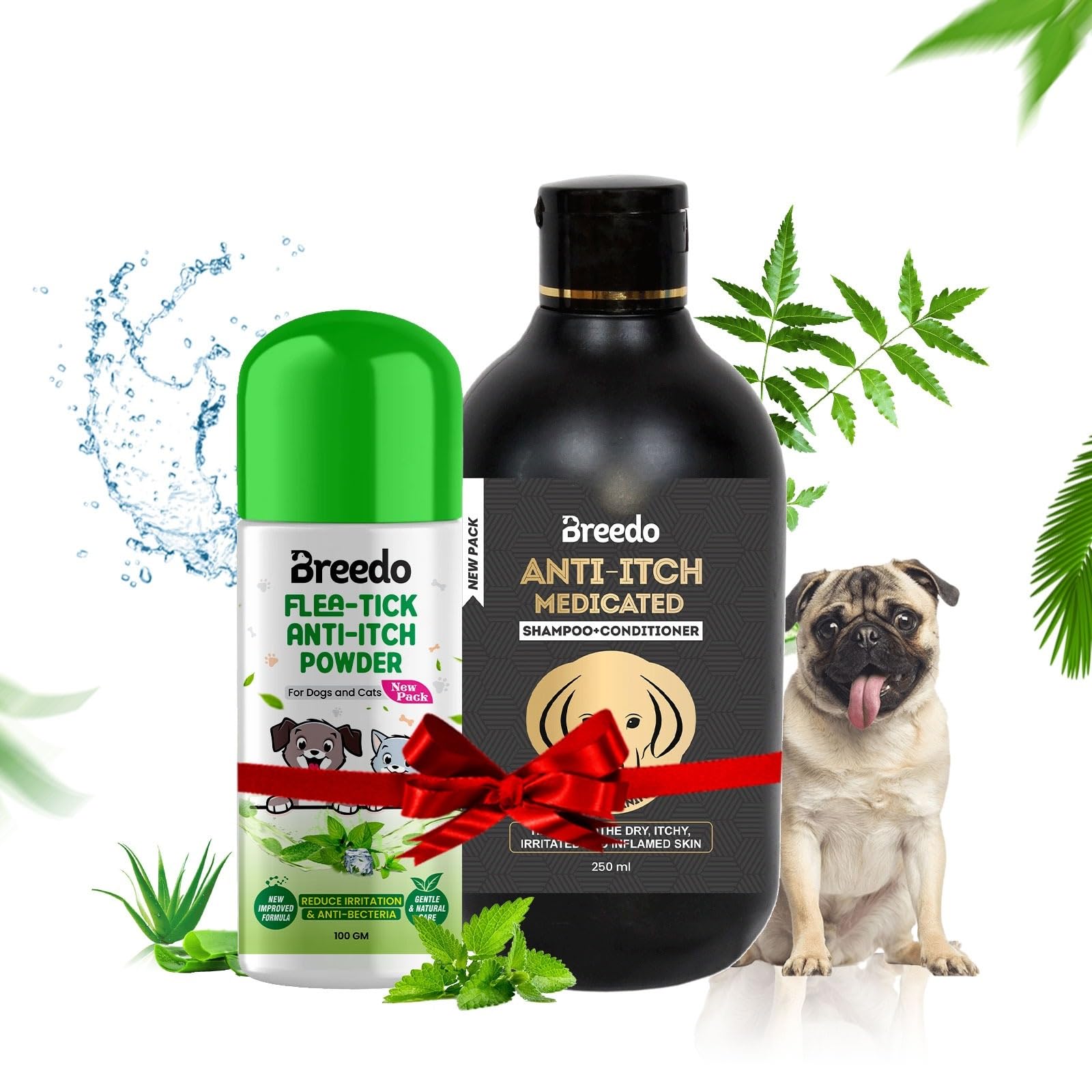 Breedo Ditch to Itch Dog Powder | Dog Shampoo for Pomeranian, Shih tzu Puppy, Rottweiler Adult, German Shepherd, Labrador and Golden Retriever Powder for Persian Cat(Combo of 2) (B0CG6H34YN) Amazon Price History, Amazon Price Tracker