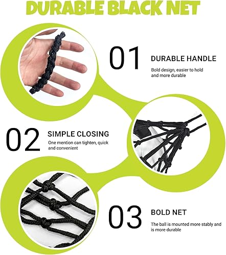 Miniatura 2 de Ayuda de entrenamiento de fútbol, entrenador de patadas de práctica individual con red de retorno, se adapta a pelotas de tamaño 3, 4, 5