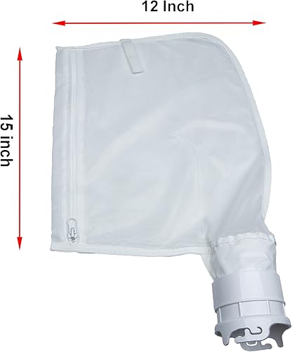 Miniatura 4 de ATIE Bolsa de malla fina para limpiador de piscinas con cierre de cremallera, compatible con Pentair Kreepy Krauly Legend, Platinum, Letro Pool
