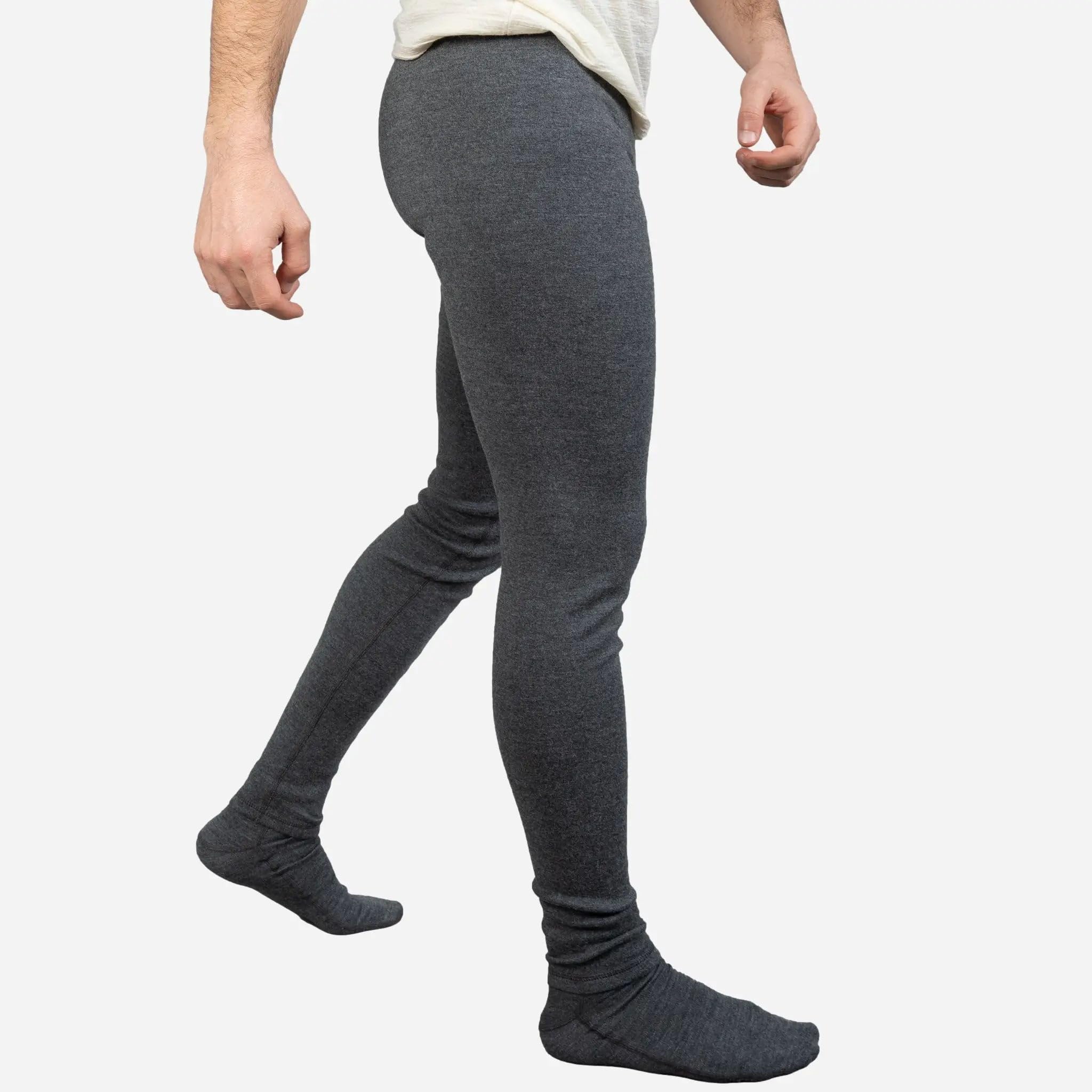 Leggings de lana de alpaca para hombre: peso medio 420