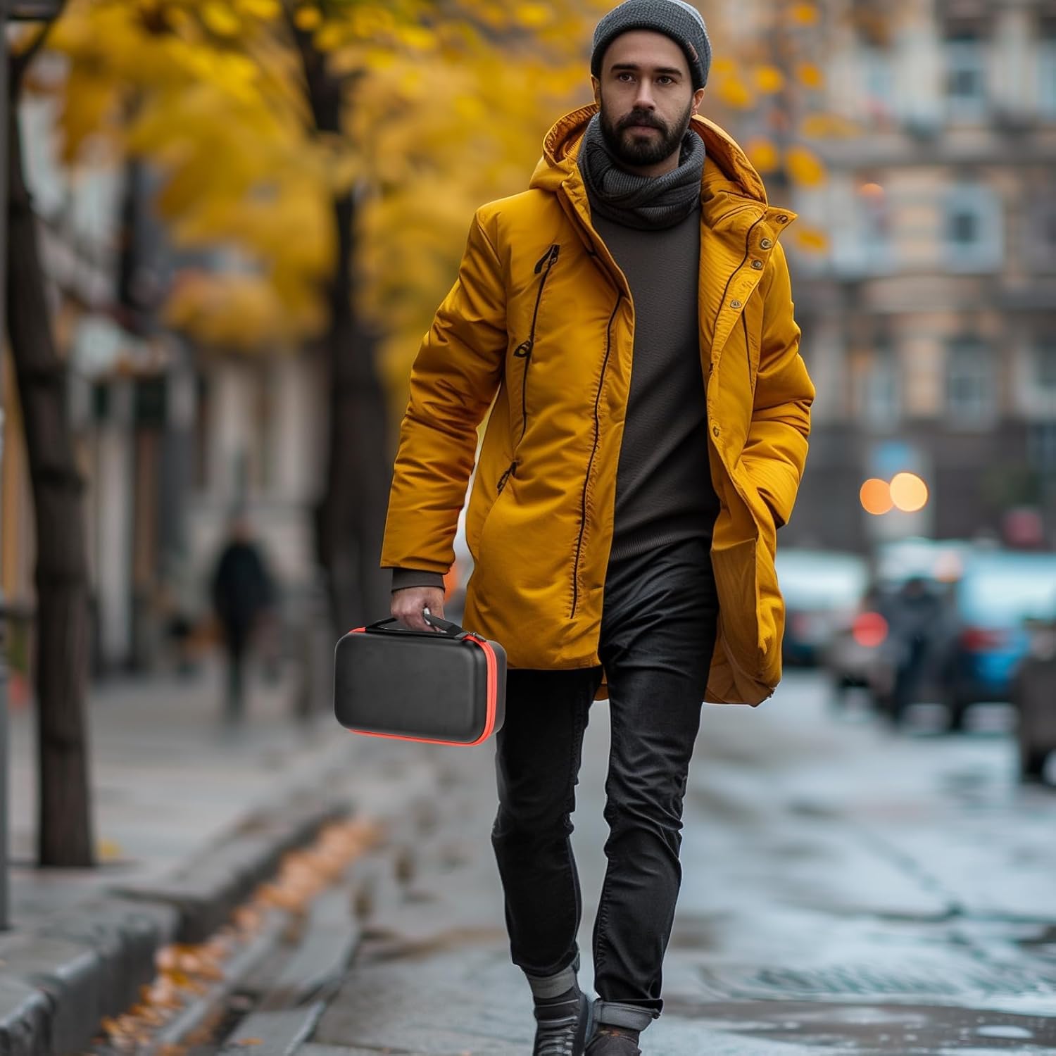 Wireless Microphone Case Compatible with JBL Wireless Two Microphone System, Handheld Dual Mic Travel Bag for Singing or Karaoke for Receivers, Adapters, AA Batteries