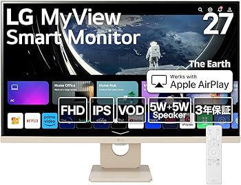Amazon.co.jp: LG スマートモニター / 27SR50F-E/MyView Smart Monitor