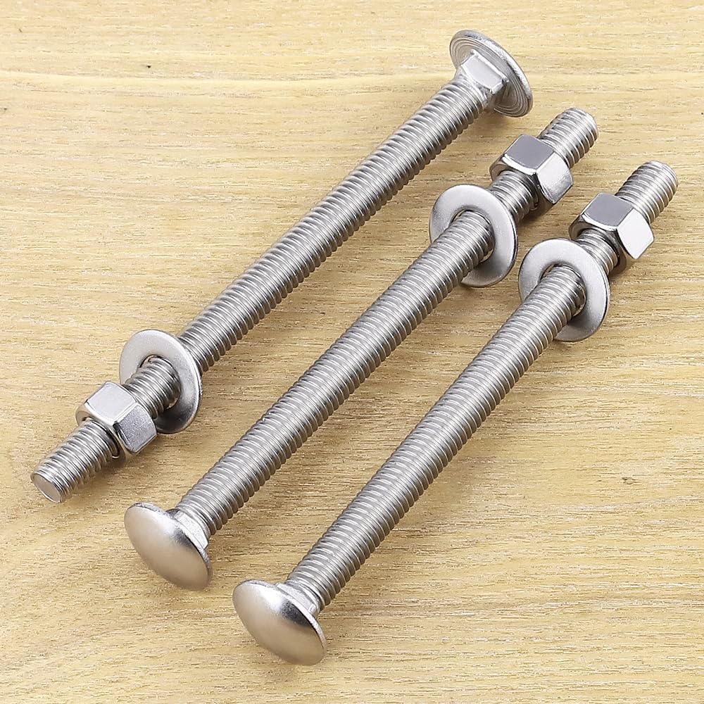 5/16-18 X 2-1/2" Hex Head Bolts Screws, Nuts, Flat And Lock Washers - View #9