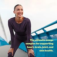 Vista 4 de Triple Omega 3-6-9 Fish Oil Supplements 3,600mg – 240 Softgels with Flaxseed Oil & Borage Oils Complex – High EPA + DHA – Burpless Pills, Lemon