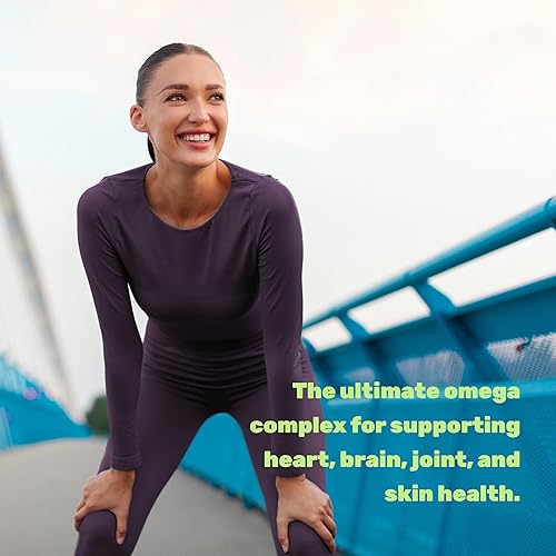 Miniatura 4 de Triple Omega 3-6-9 Suplementos de aceite de pescado 3,600 mg - 240 cápsulas blandas con aceite de linaza y aceites de borraja complejo - Alto EPA +