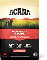 ACANA Grain-Free Red Meat Recipe Dry Dog Food 13lb - 60% Protein Beef Pork Lamb for Healthy Dogs
