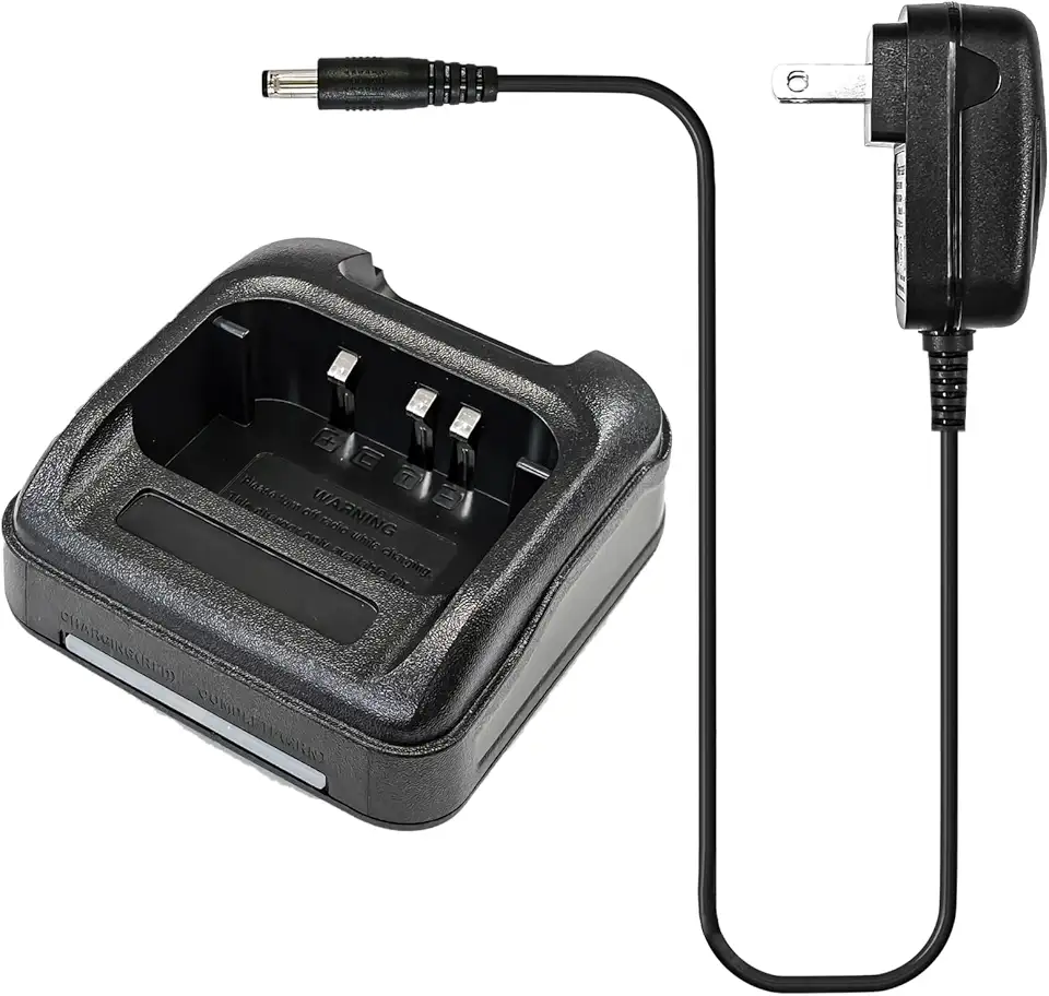 Base de carregamento DM-1701 com adaptador de mesa dos EUA com luz indicadora para saída de rádio bidirecional DMRS DC8.4V Walkie Talkie Carregamento de bateria