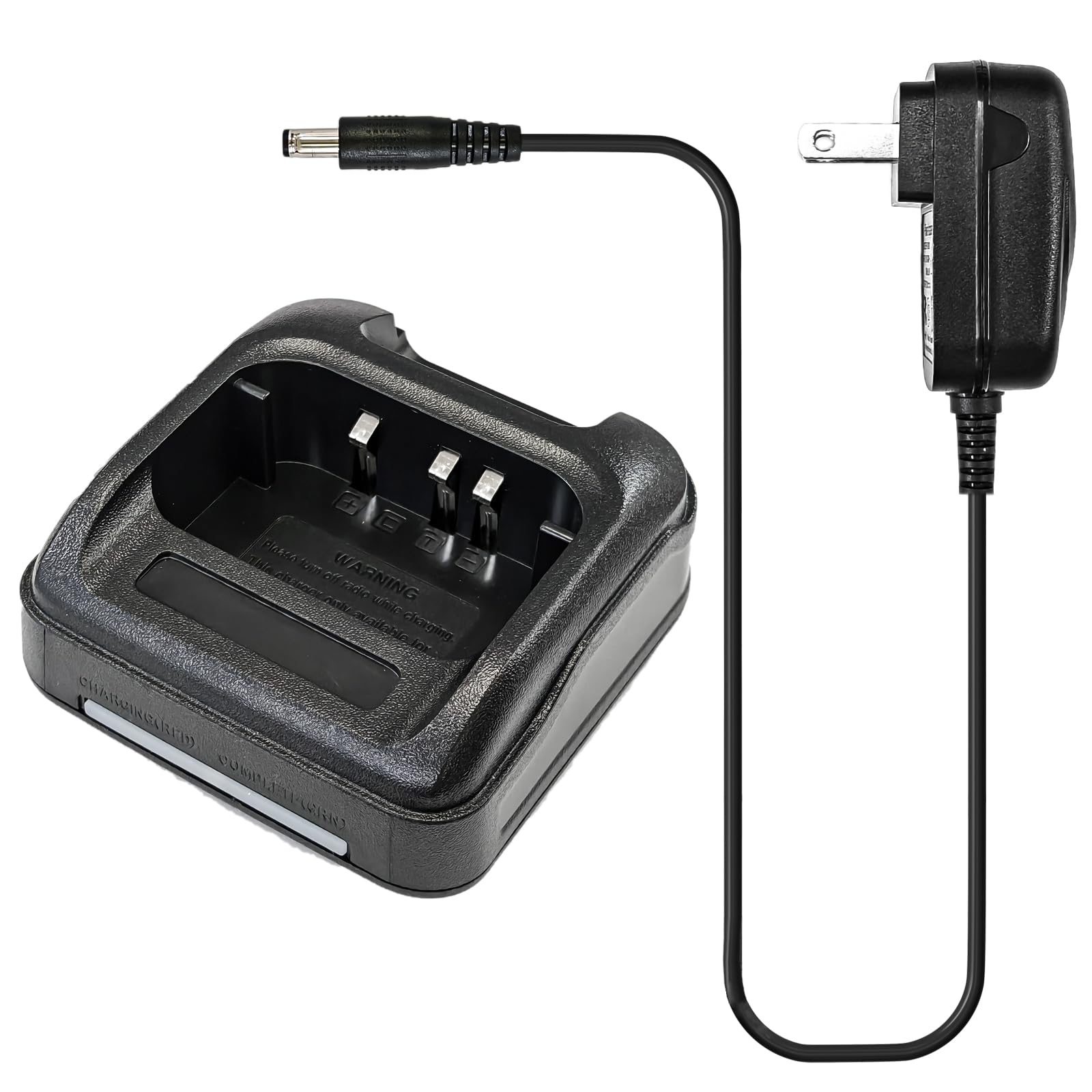 DM-1701 Charger Dock with US Adapter Desktop with Indicator Light for DMRS Two Way Radio Output DC8.4V Walkie Talkie Battery Charging