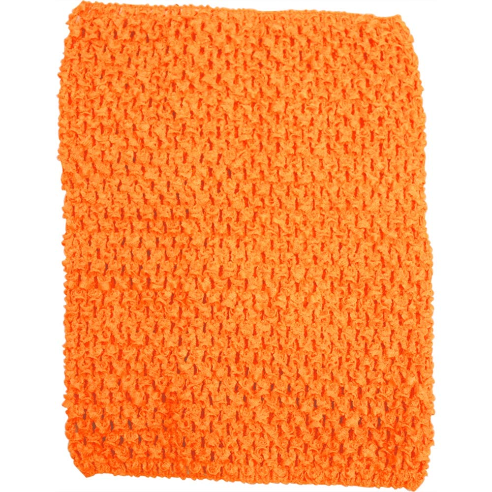 Time To Sparkle Women's Orange Crochet Tube Top Tutu Infant Dress Elastic Girls Skirt Pettiskirt | 10"X12" |