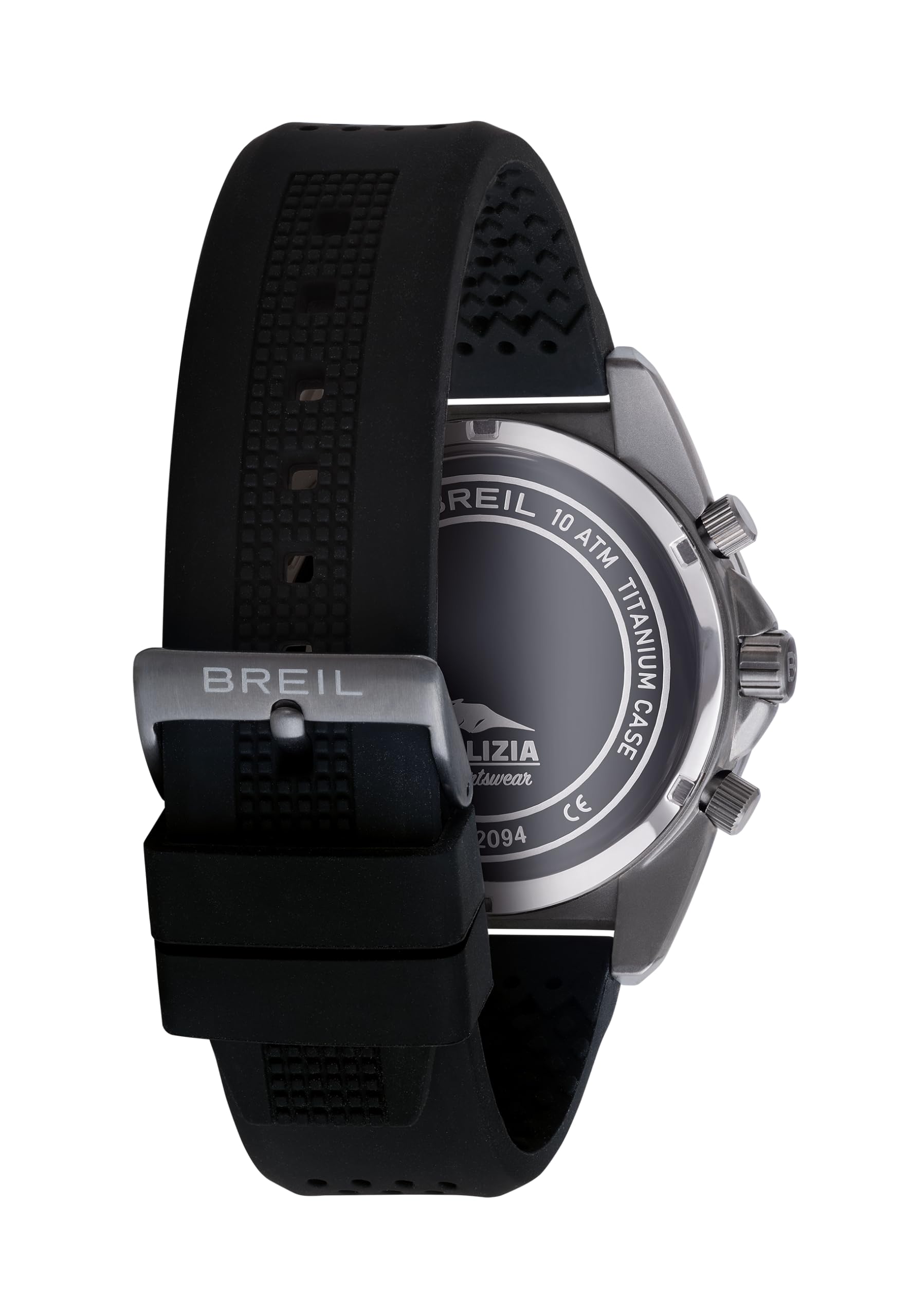 Breil Orologio Uomo, Bracciale in Silicone, Cassa 43 cm | Collezione POLIZIA DI STATO, Movimento Quarzo Analogico, Resistente all'acqua 100 metri, Idee regalo Uomo