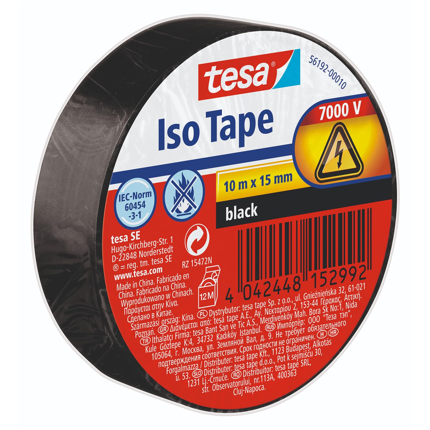 Haupa Elektro-isolatietape 19 Mm X 20 M Grijs, Zelfklevende Tape Materiaal Polyvinylchloride Pvc Kleur Grijs Lengte 20 M Breedte 19 Mm Dikte 0 15 Mm