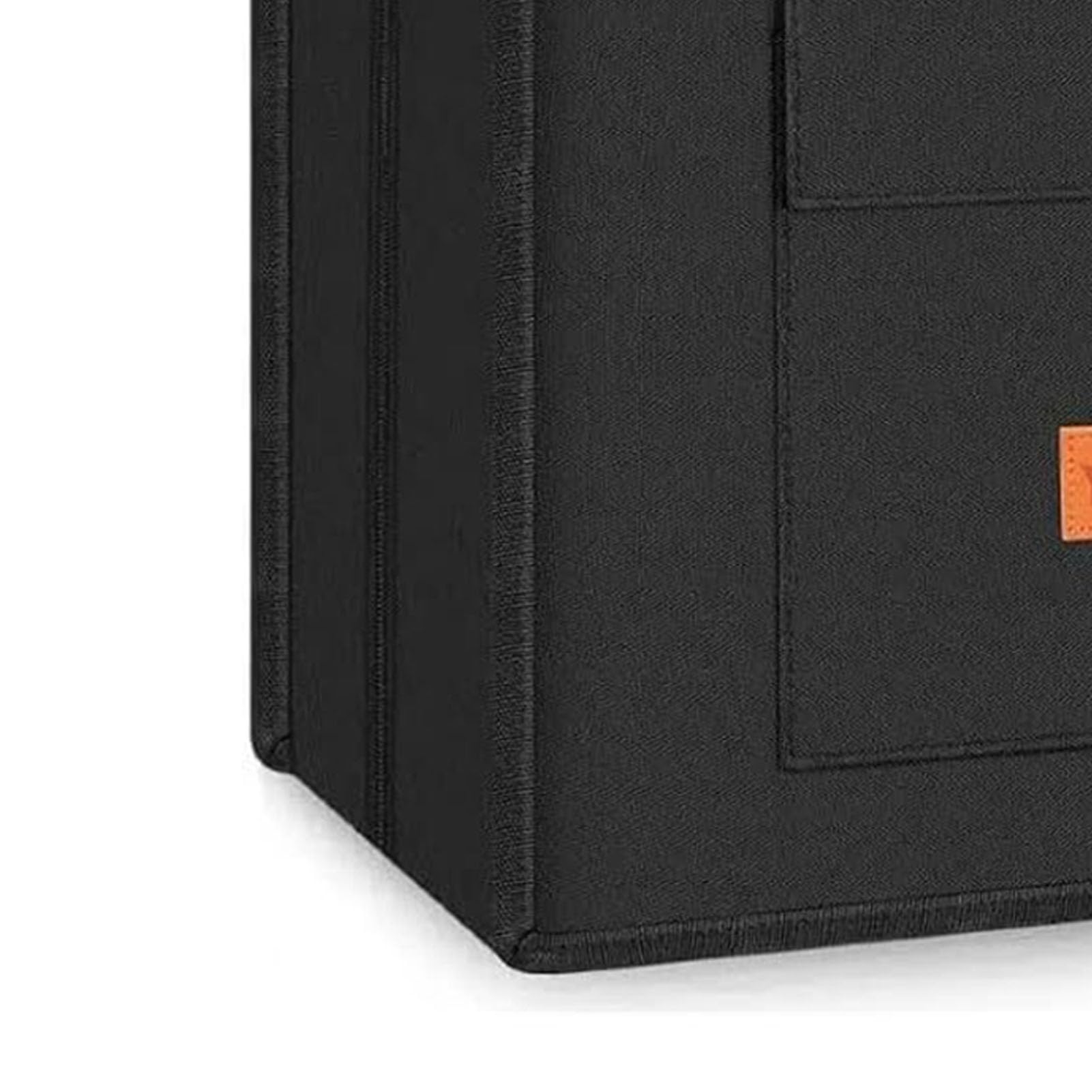 Luocute Borsa per Scarpe da Viaggio con Manico in Pelle Nera, può Contenere 6 Paia (BLACK)