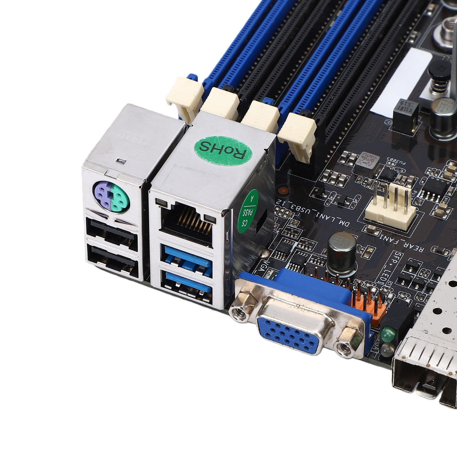 Bewinner Server-Motherboard, Hochleistungs-Dual-10GbE, DDR4-Unterstützung für Virtualisierung und Wissenschaftliches Rechnen, ATX, 1 Einheit