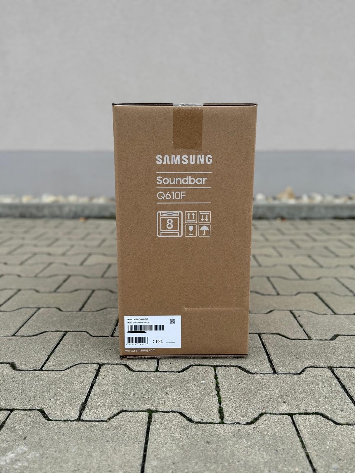 Samsung HW-Q610GF Q-Series 3.1.2 Canali Soundbar per TV, altoparlante TV con subwoofer wireless da 6,5", Dolby Atmos e DTS:X, Surround Sound, Q-Symphony, Game Mode