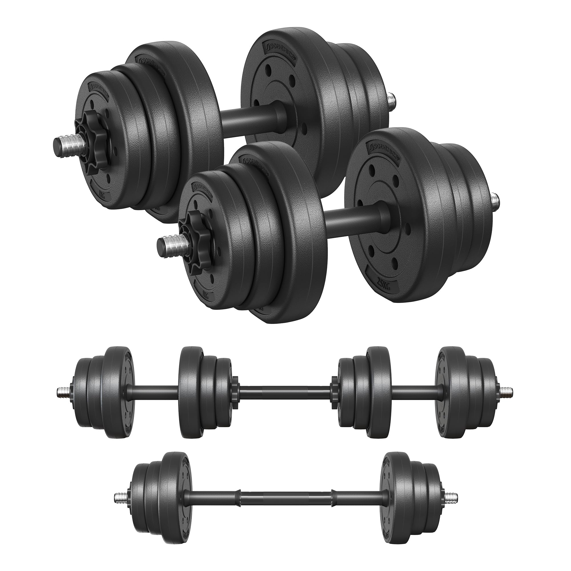 SONGMICS 2-in-1 Dumbbells Set
