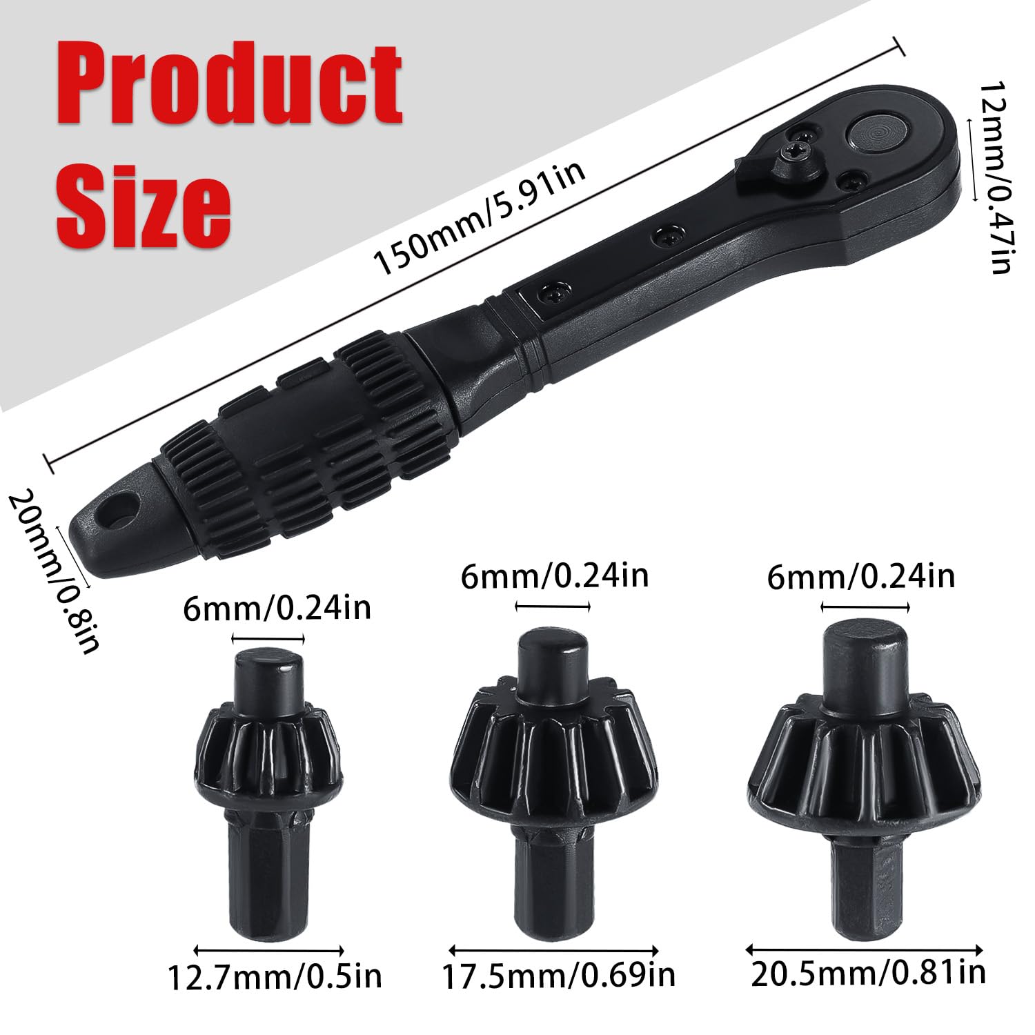 Ratchet Drill Chuck & 3 Chucks - Universal Spanner -2 Ratchet Drill Chuck & 3 Chucks - Universal Spanner -2