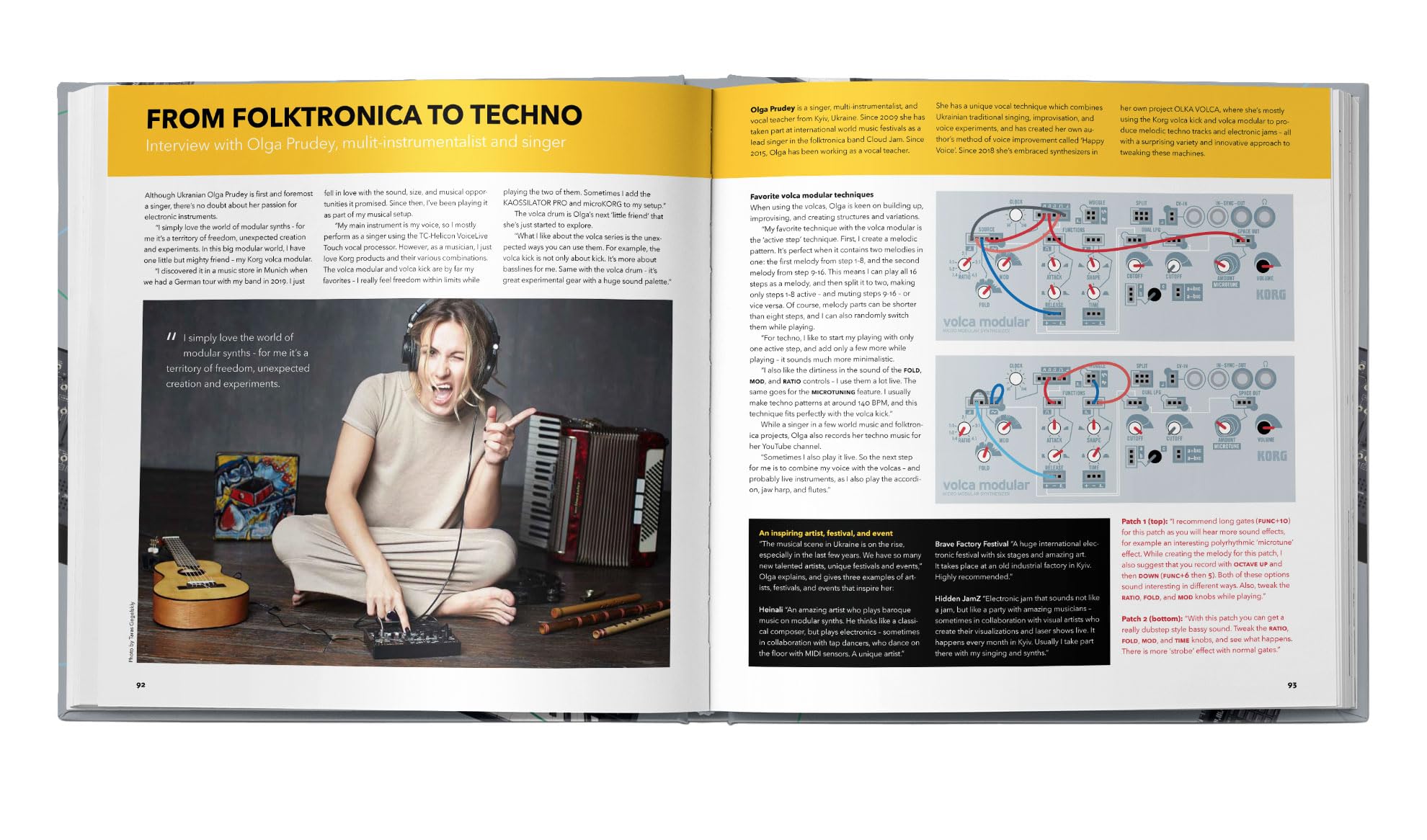 Bjooks Patch & Tweak with Korg Hardcover Bildband über patchbare Synthesizer mit Tipps, Techniken, Beispiel Patches, Interviews und Einblicken in semi modulare Synthese