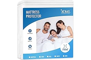 DMI Premium Plastic Sheets for Bed,Contoured Fitted Sheet, Queen