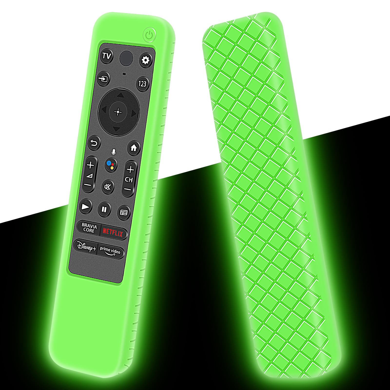 Hydream Silikon Hülle Schutzhülle für Sony RMF-TX920U RMF-TX910U RMF-TX900U TV Fernbedienungen,Anti-Rutsch Stoßfest Silikonhülle Cover Case für Sony X80K Serie RMF-TX810U RMF-TX800U Remote(Glow Green)