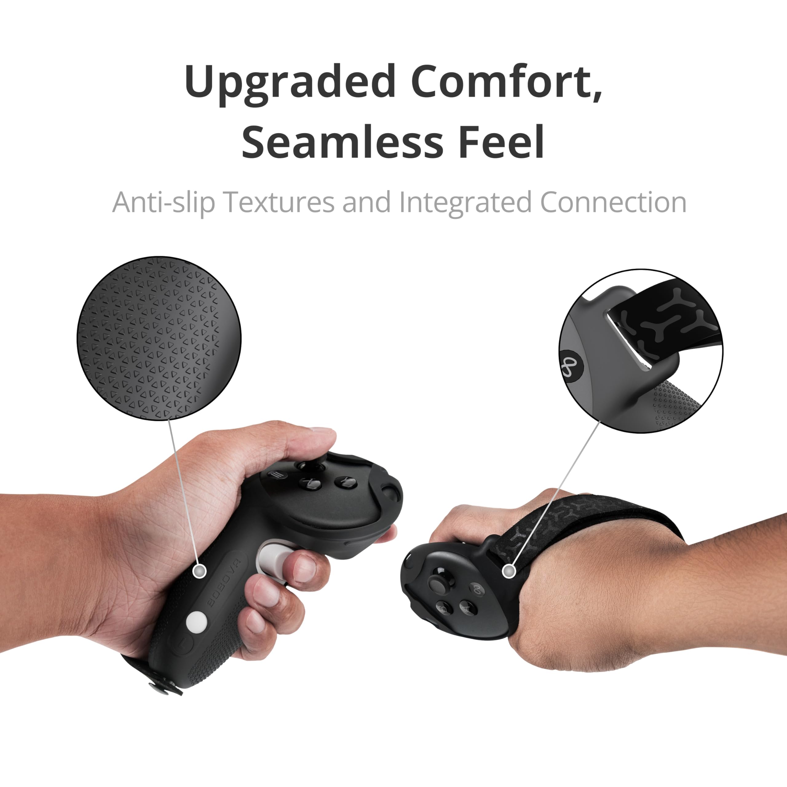 BOBOVR G3 Controller Grips Cover Compatibile con Quest 3/3S,Copertura Antiscivolo in Silicone, Cinturino da Polso Sportivo Regolabile Compatibile con la Ricarica Wireless CD3/D3 - 3