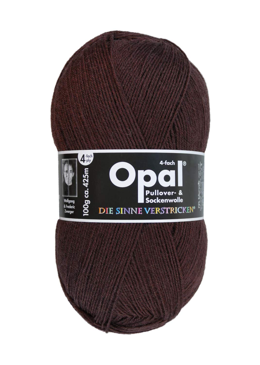 Opal uni 4-fach – 5196 burgund, Sockenwolle, 100 g