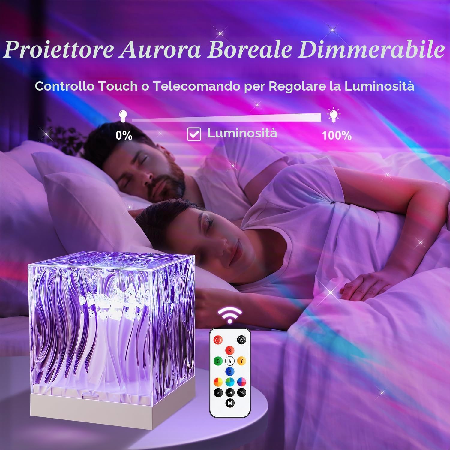 Proiettore cielo stellato per bambini, 18 modalità luce nordica, proiettore Galaxy Projector, 15 bianco rumore, luce notturna cielo stellato, proiettore Bluetooth Ocean Lamp Aurora Light,Skylight