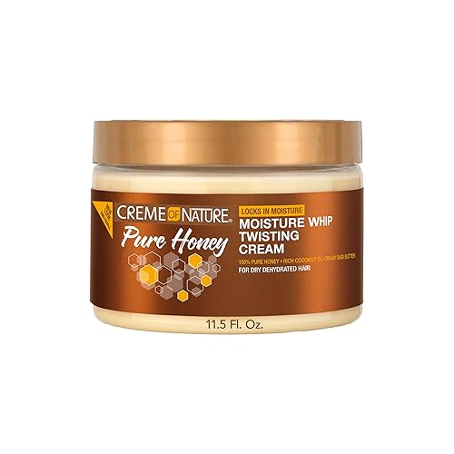 Creme of Nature Crema rizada para cabello rizado para cabello seco y deshidratado con miel pura 115 onzas líquidas Creme of Nature Crema rizada para cabello rizado para cabello seco y deshidratado con miel pura 115 onzas líquidas
