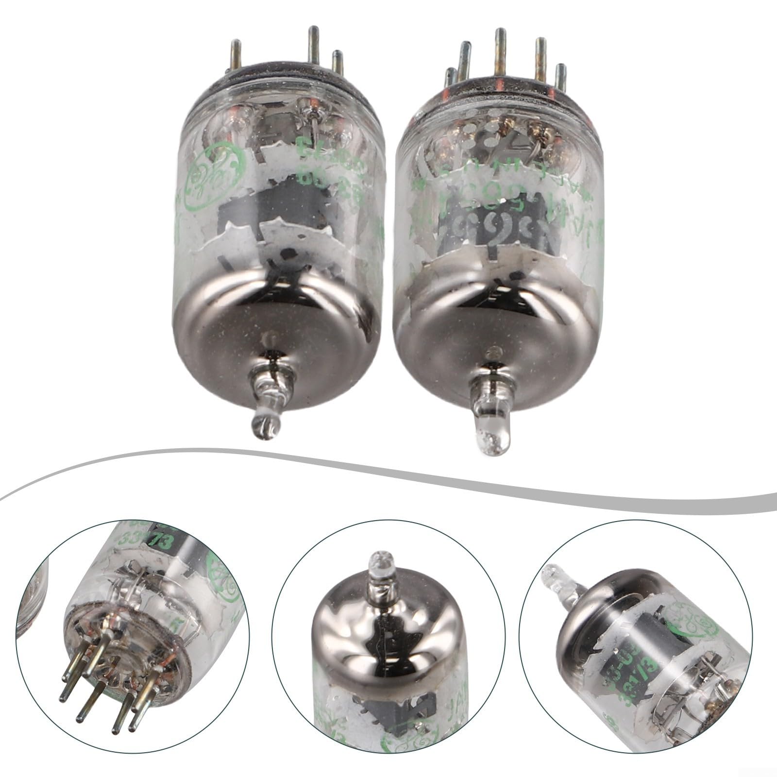 Vakuumröhren-Audio-Ventile mit 2 Stück für GE 5654W GE5654 Vakuumröhren-Tester Audio-Systeme
