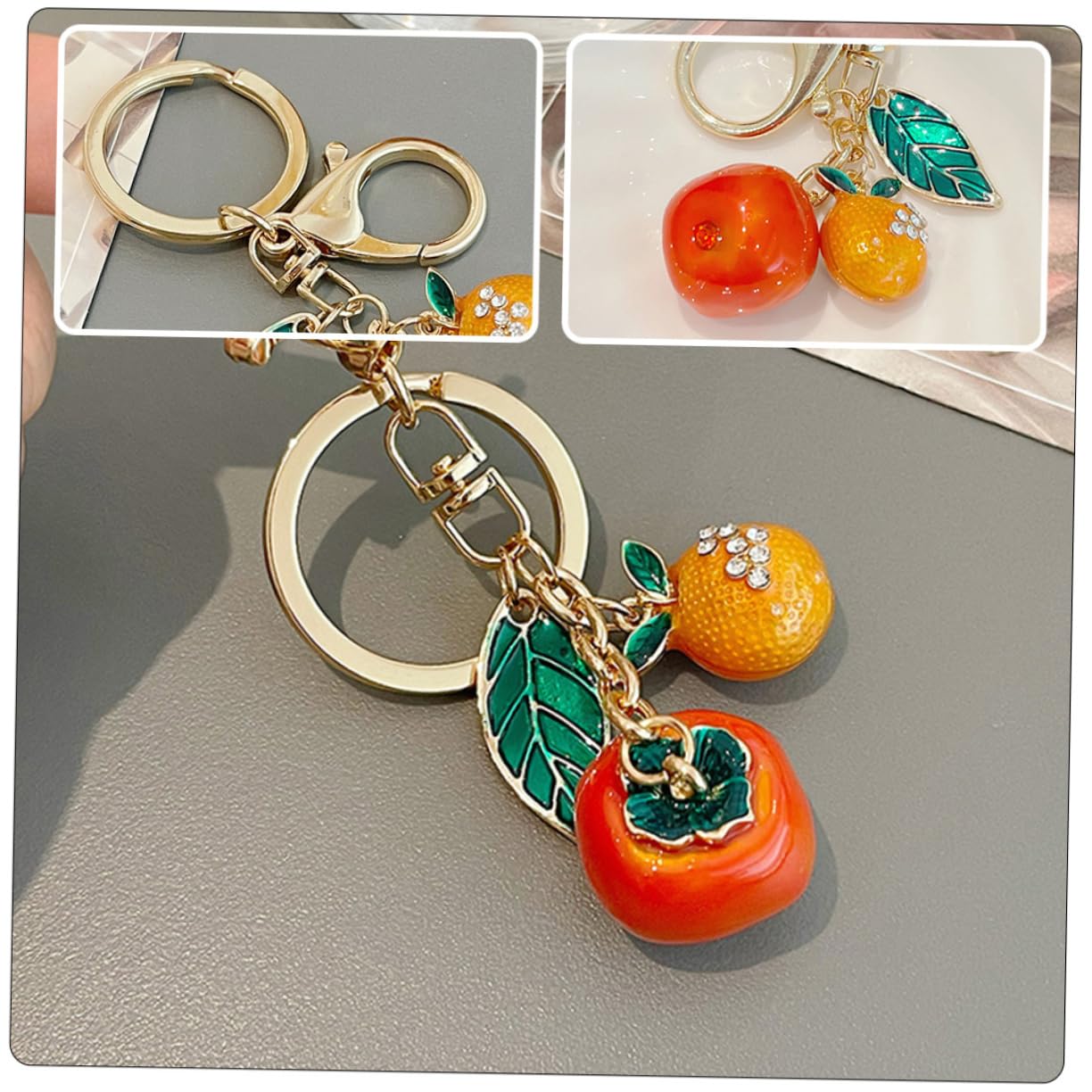 SOIMISS 5piezas Llavero De Diseño De Fruta Colgante Decorativo Para Llaves y Mochilas Único y Práctico
