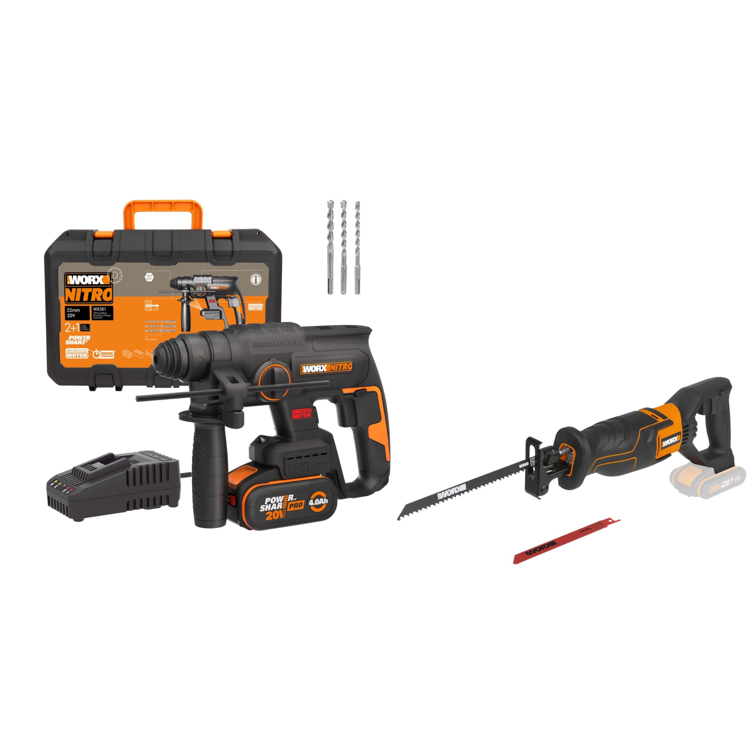 Perforateur 20V avec scie sabre et batterie pour refaire une pièce de A à Z