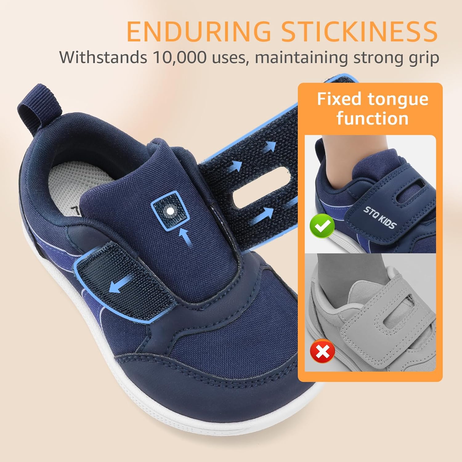 Toddler Wide Toe Box Barefoot Shoes Boys Girls Sneakers Kids Tennis Shoes Preschool Non Slip Lightweight Comfortable First Walking Shoes Running Outdoor Activities - Image 8