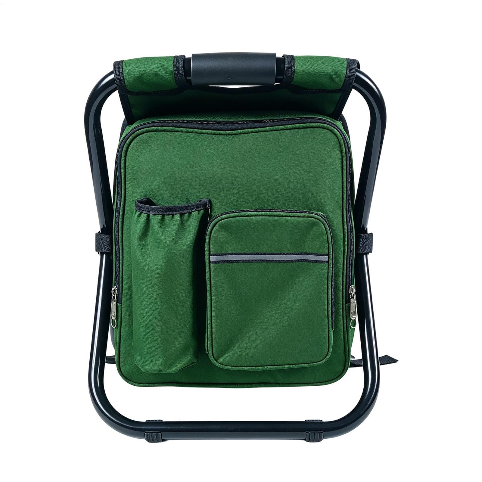 Chaise sac à dos pliante pour éviter la fatigue en camping avec sac refroidissant Oxford robuste
