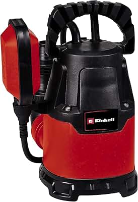 Einhell Bomba sumergible GC-SP 2275 (220 W, 7.500 litros por hora, altura de impulsión máxima de 6 m, aspiración de superficie hasta 5 mm, bomba de agua limpia, tamaño de partículas hasta 5 mm)