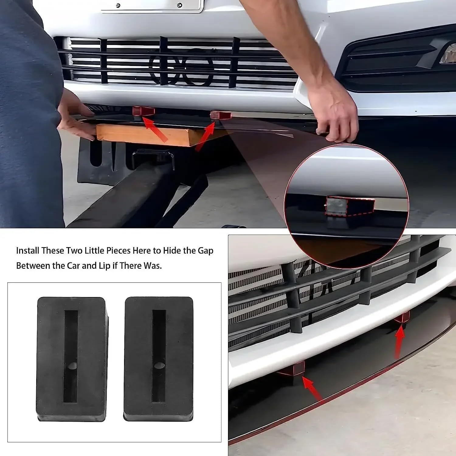 Uniwersalny spoiler Do Audi A3 A4 A5 A7 A8 B7 B8 Q7 RS5 S3 | RS6 TT Przedni Spojler aerodynamiczny do motocykla
