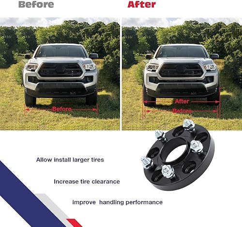 Miniatura 9 de KSP 5x114.3 - Espaciadores de rueda para Nissan 350Z 370Z, 5X4.5 (1 pulgada, 4 piezas) Espaciador forjado para Infinit G35 G37 FX35, 0.98 pulgadas
