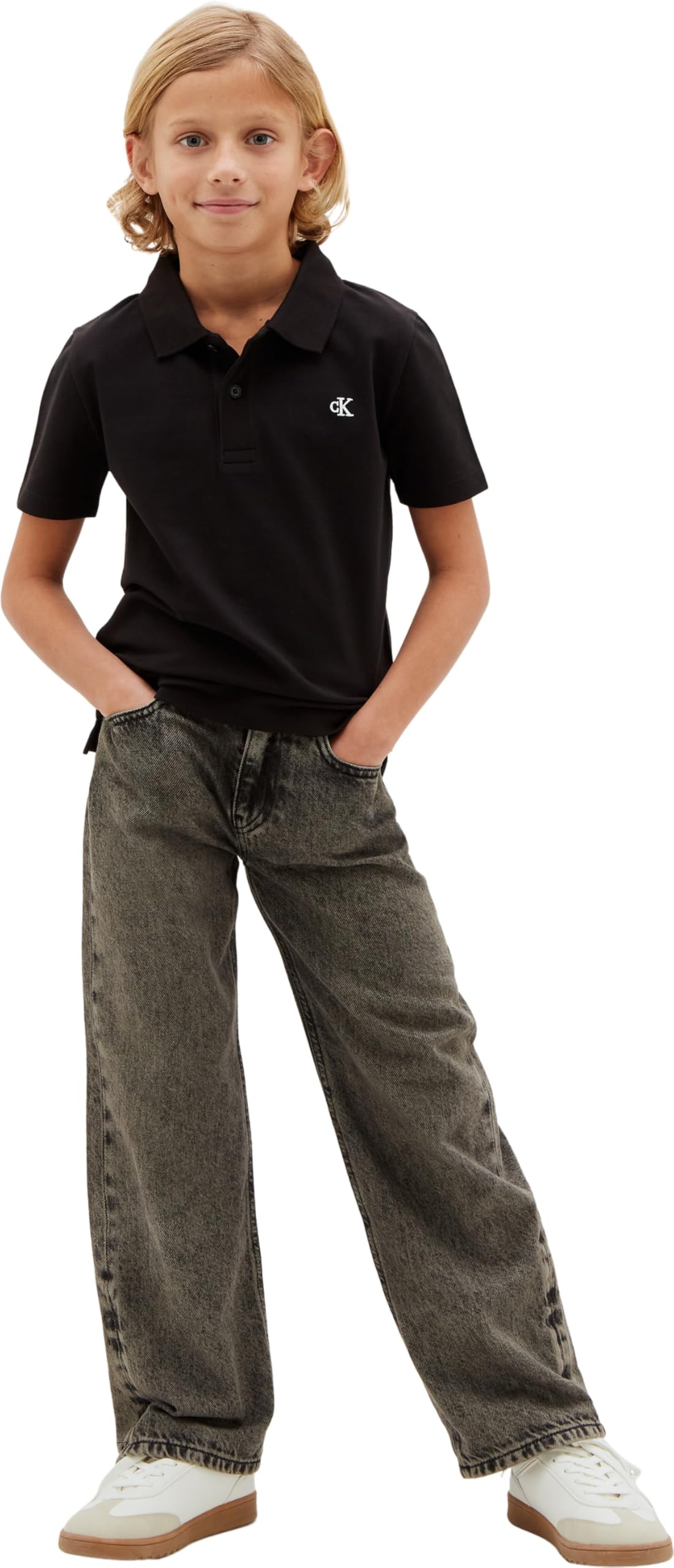 Calvin Klein Solid Polo Lvcksjb29b Polo S/S Niños