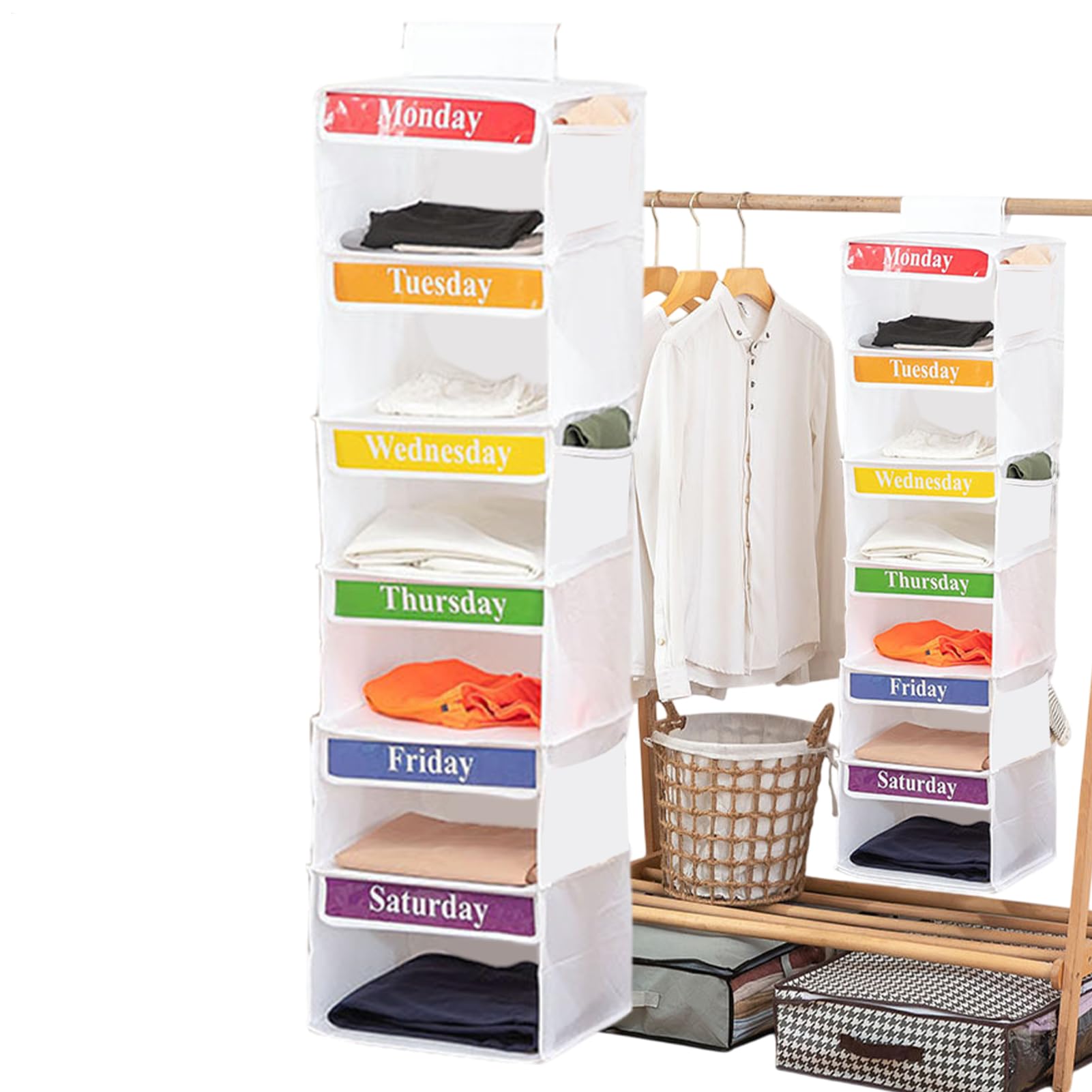 Organisateur de vêtements hebdomadaires pour planifier votre semaine