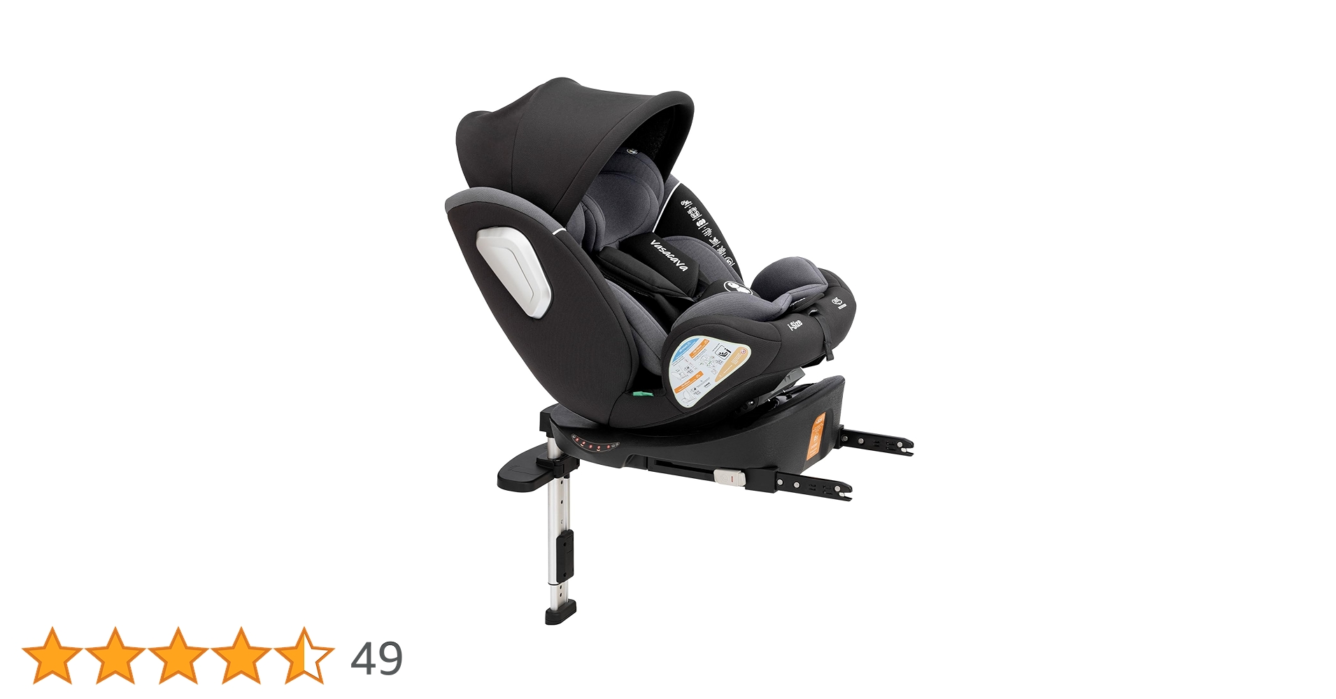 Amazon | Vasacava チャイルドシート 新生児から12歳頃 360°回転